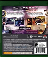 Xbox ONE Saints Row 4 Re-Elected & Gat Out of Hell Back CoverThumbnail